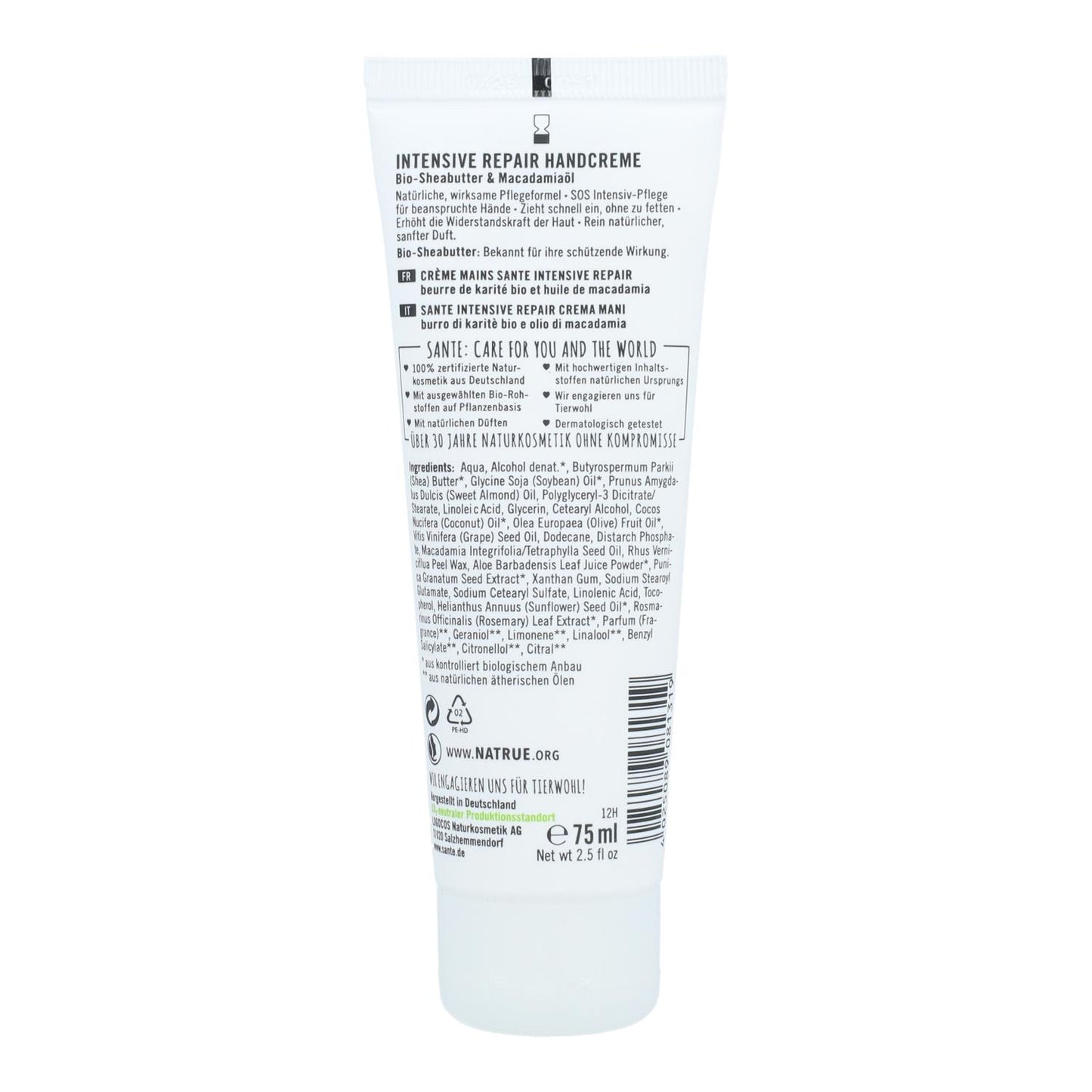Crema mani riparatrice intensiva SOS, Sante 75 ml
