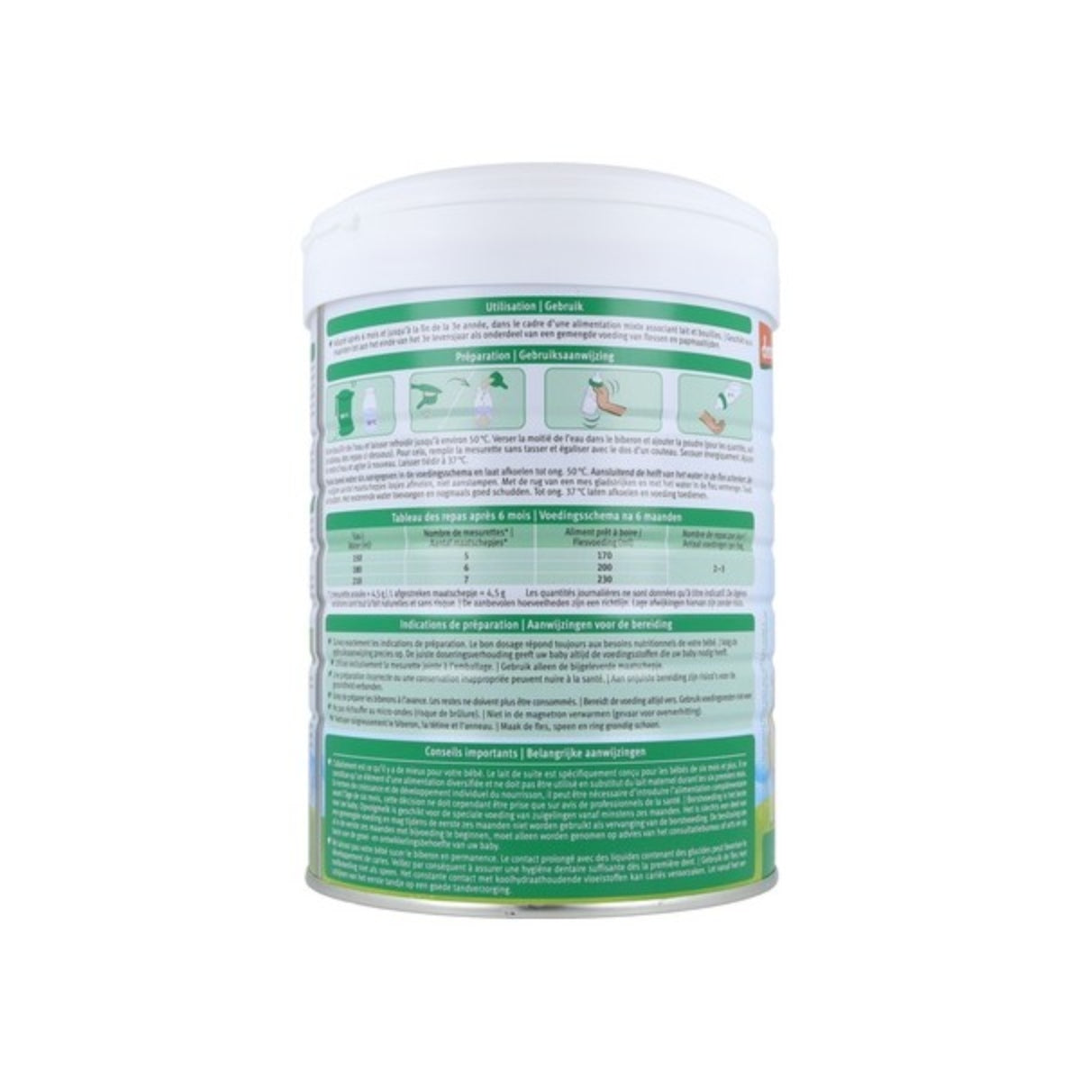 Goat's milk follow-on formula 2 (after 6 months) CAN, Holle, 800 g