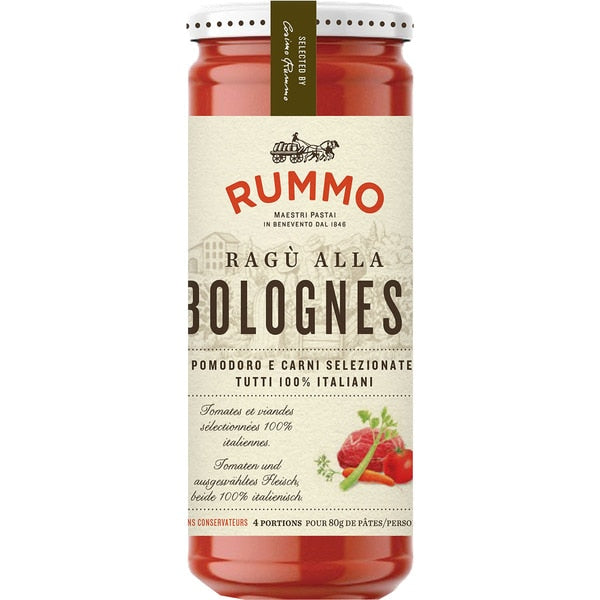 Salsa Boloñesa Tradicional Rummo 340g