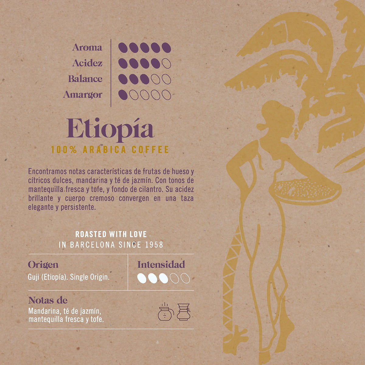 Caffè in grani Ethiopia Novell 500 g