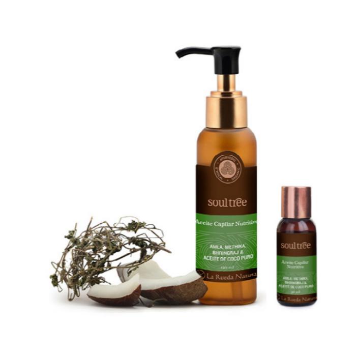 Soultree Ayurvedic Nourishing Hair Oil for All Hair Types, 125 ml Dispenser