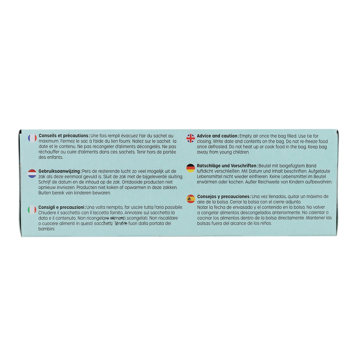 Bolsas congelar/conserva 18x25, Ecodis, 30 Unidades