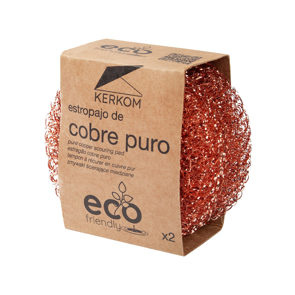 2 Éponges en cuivre pur Eco Friendly ROZENBAL