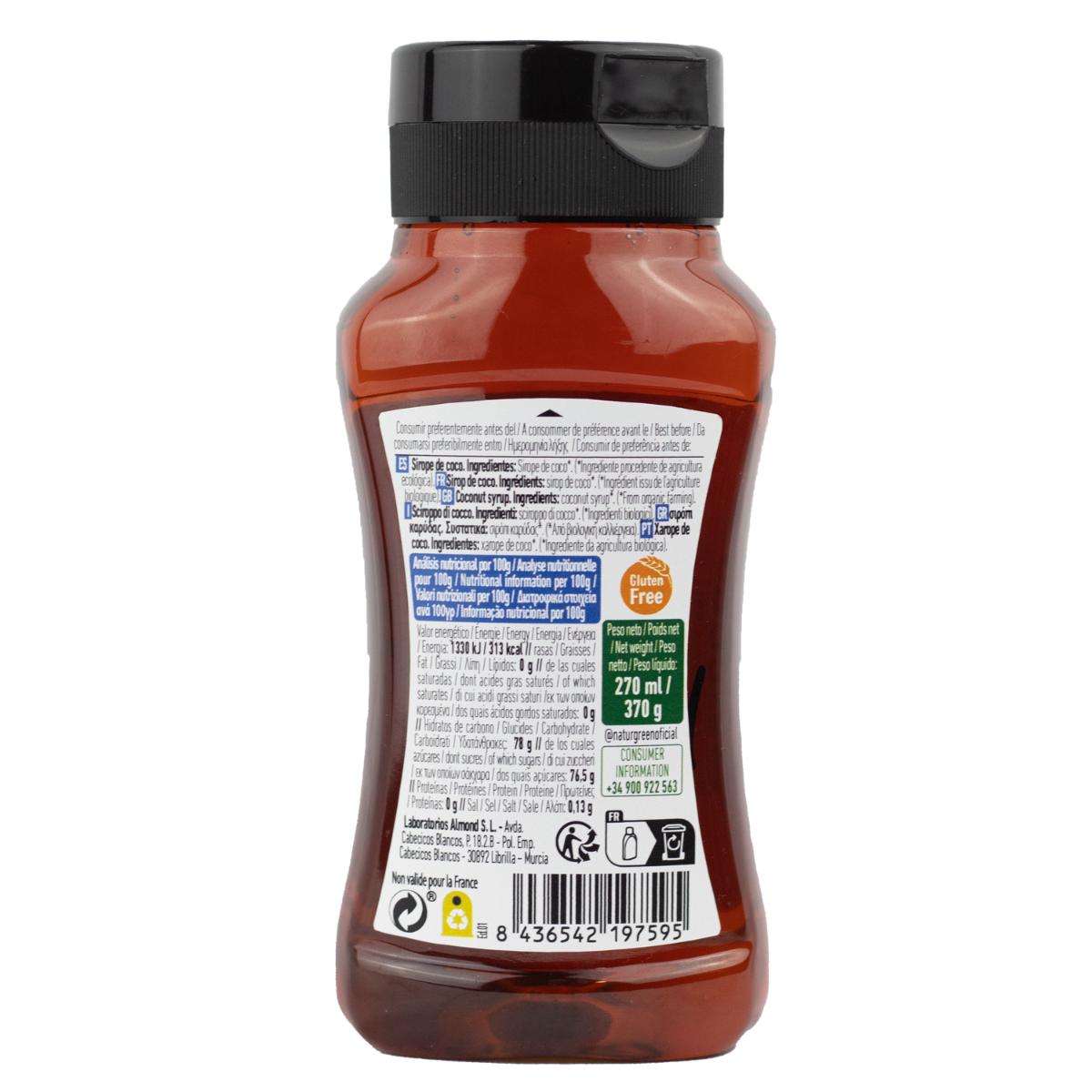 Bio-Kokossirup Naturgreen 255 ml / 350 g