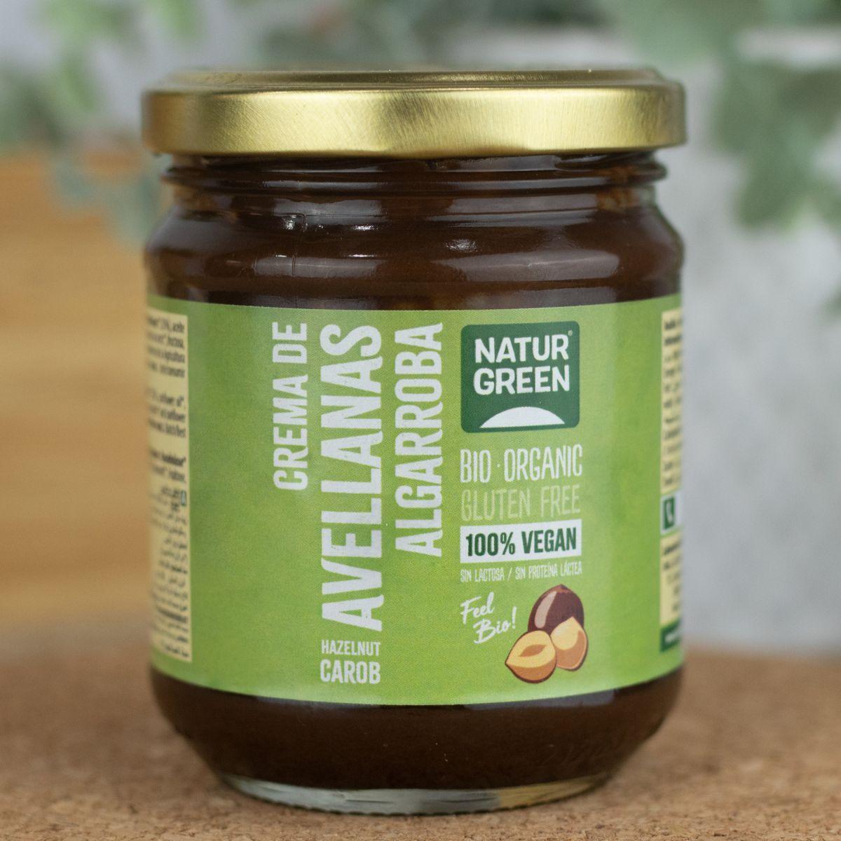Naturgreen hasselnöts- och johannesbrödkräm, 200 g
