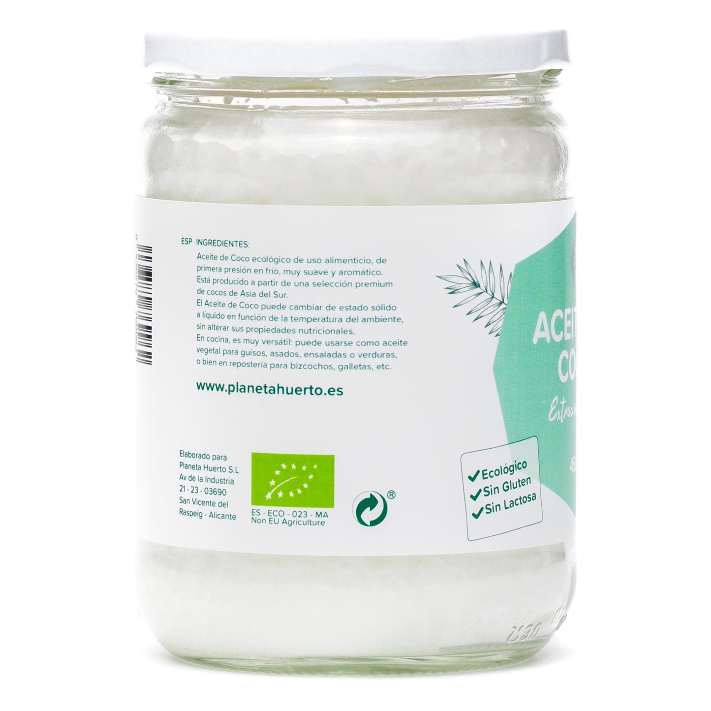 Jungfru kokosnötsolja ECO Planeta Huerto 500 ml