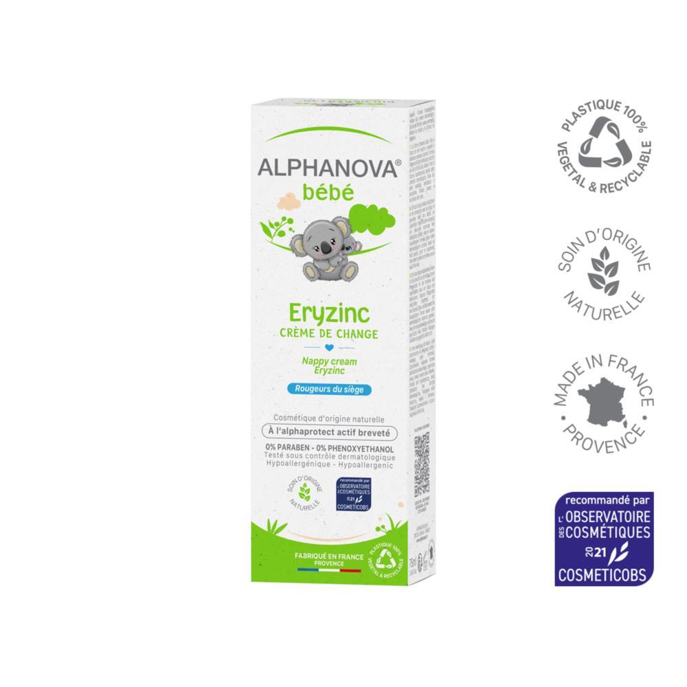 Crema per pannolini naturale Eryzinc Bebé Alphanova 75 gr