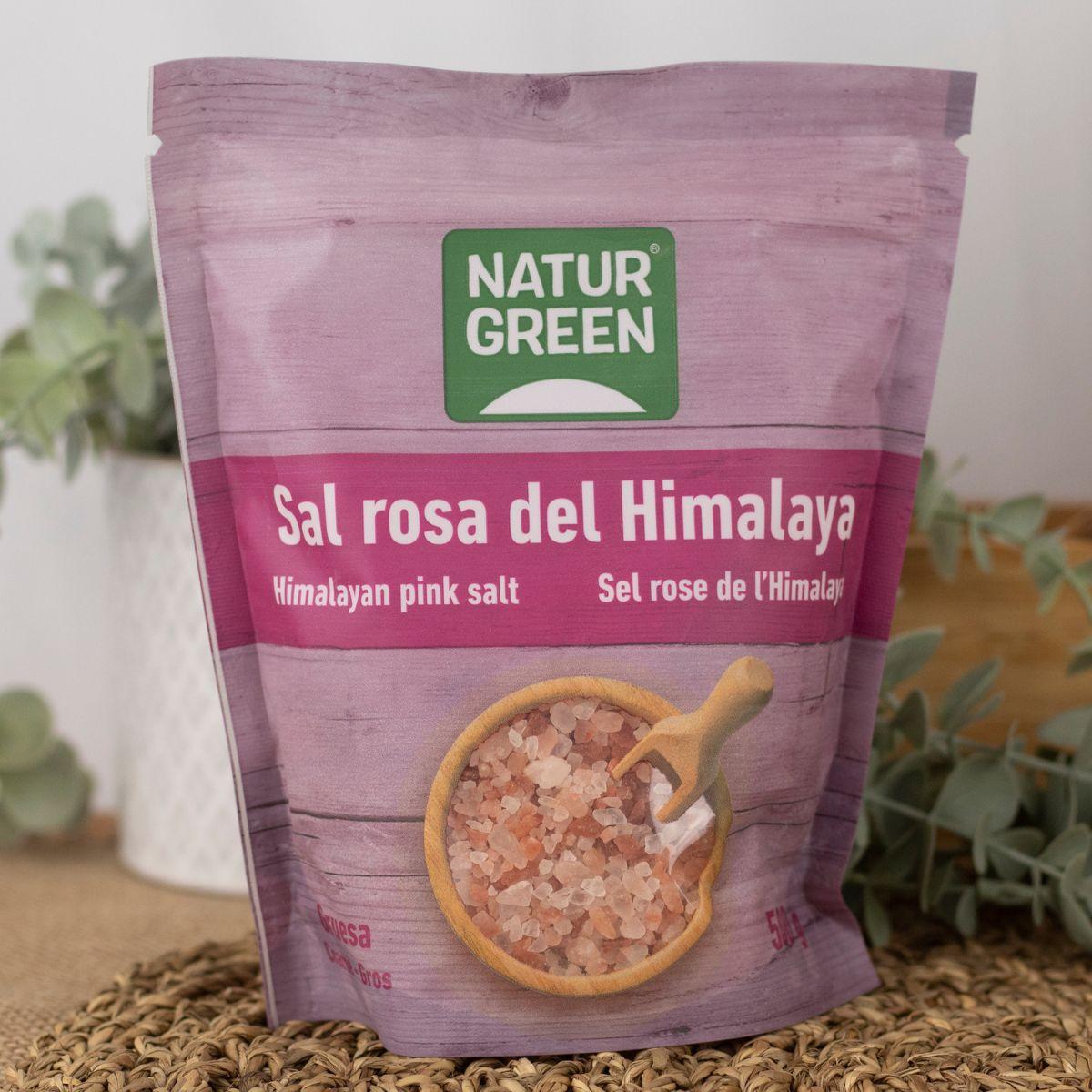 Sel rose de l'Himalaya gros grains Naturgreen 500 g