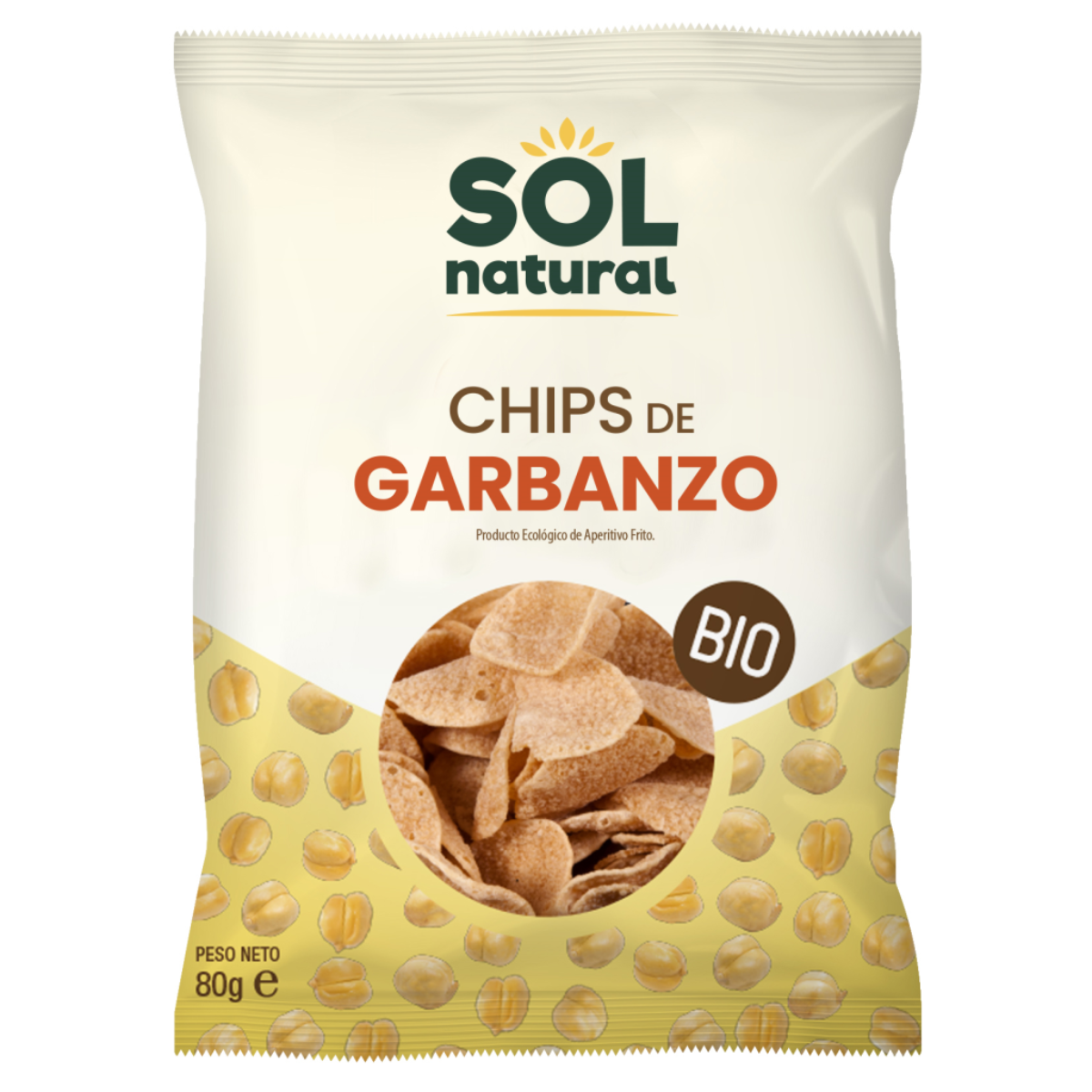 Chips de pois chiches bio Sol Natural 80 g