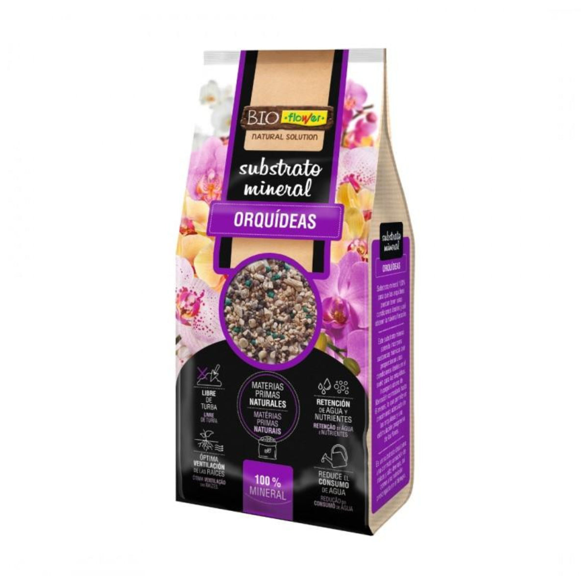 Substrato minerale per orchidee Bio Flower 2,5 L