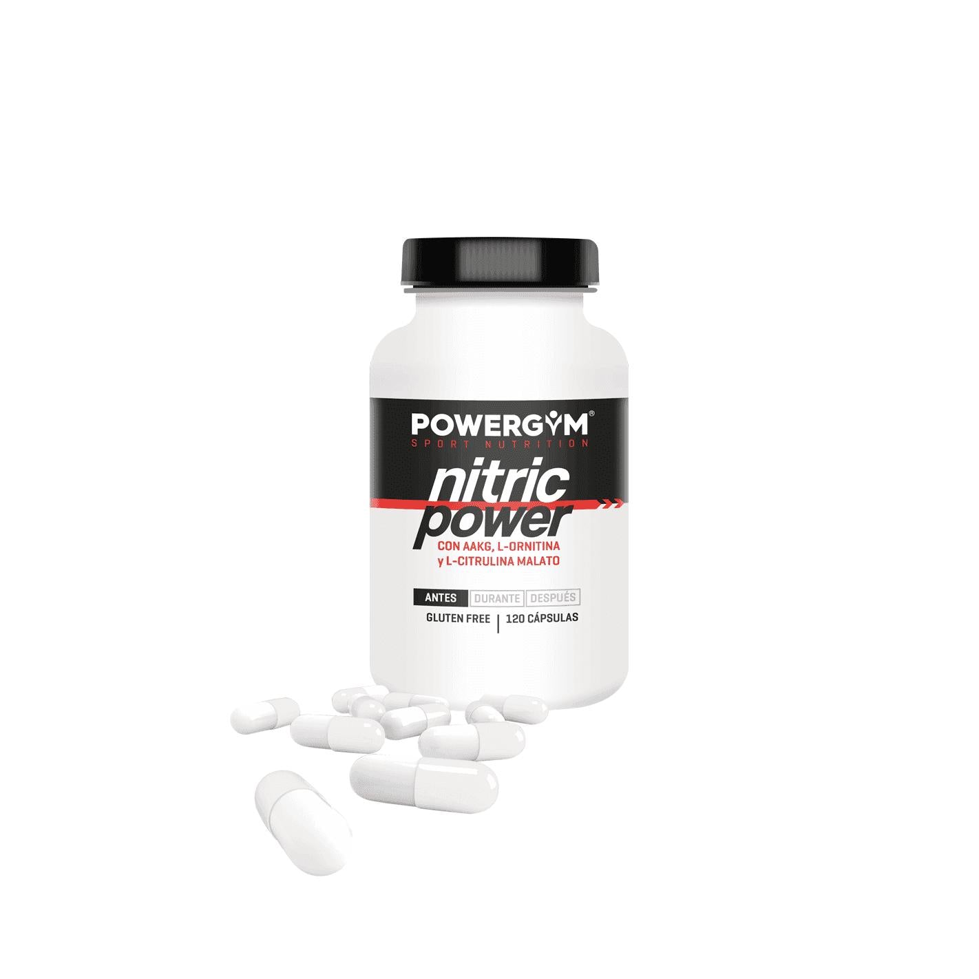 Booster d'oxyde nitrique Nitric Power Powergym 120 gélules