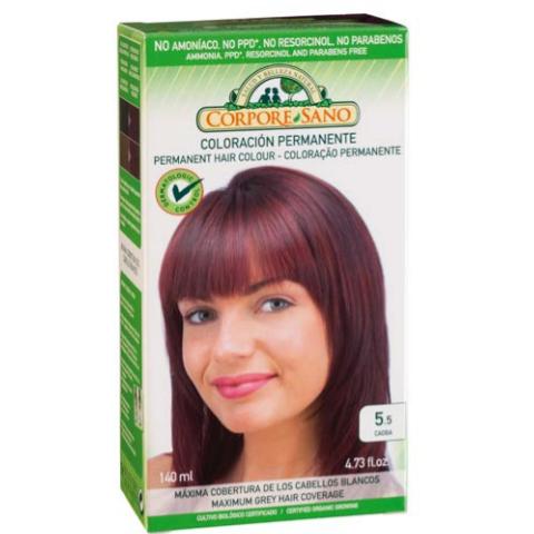 Permanente Haarfarbe Nr. 5.5 Mahagoni Corpore Sano 140 ml