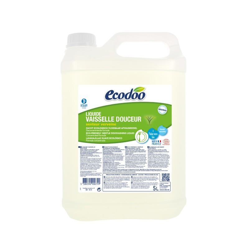 Detergente delicato per lavastoviglie Aloe Vera e Verbena Ecodoo 5 L