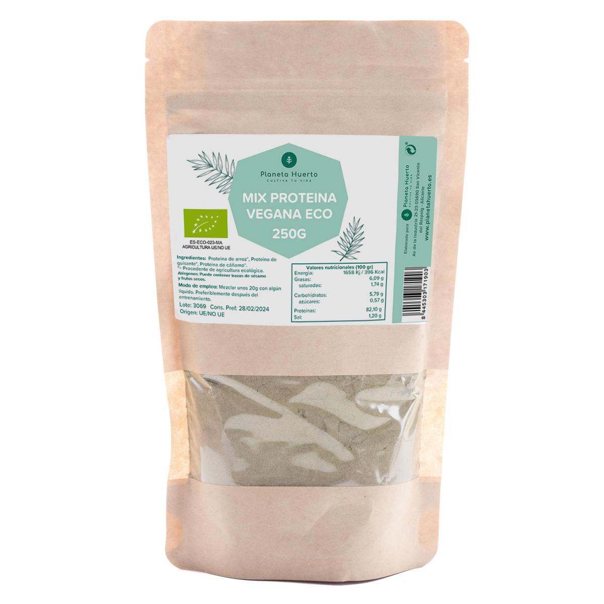 Vegane Proteinmischung für Sportler Planeta Huerto 250 g