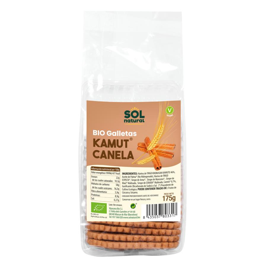 Kamut-Kekse mit Zimt Sol Natural 175 g