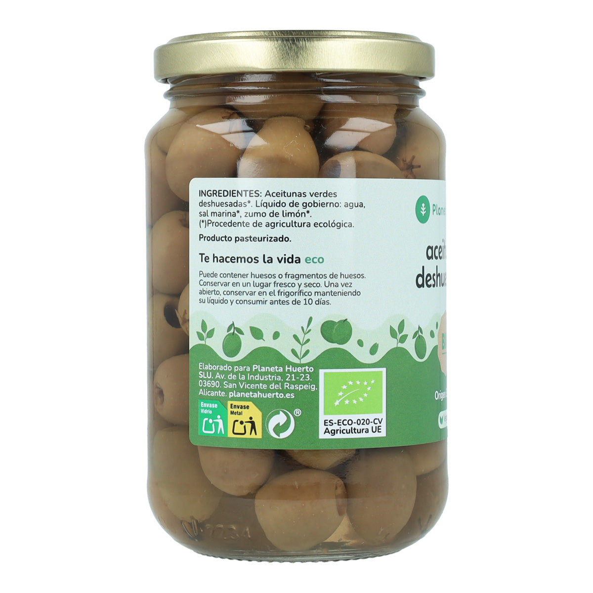 Ontpitte olijven Eco Planeta Huerto 335 g