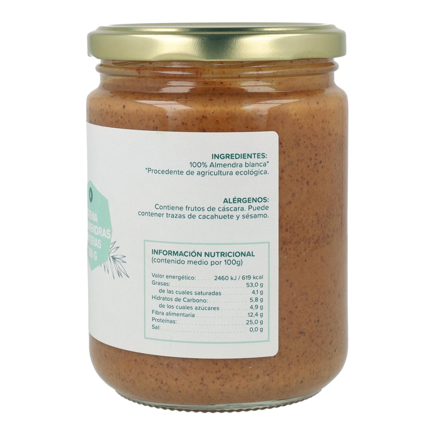 Whole Almond Cream ECO Planeta Huerto 350 g