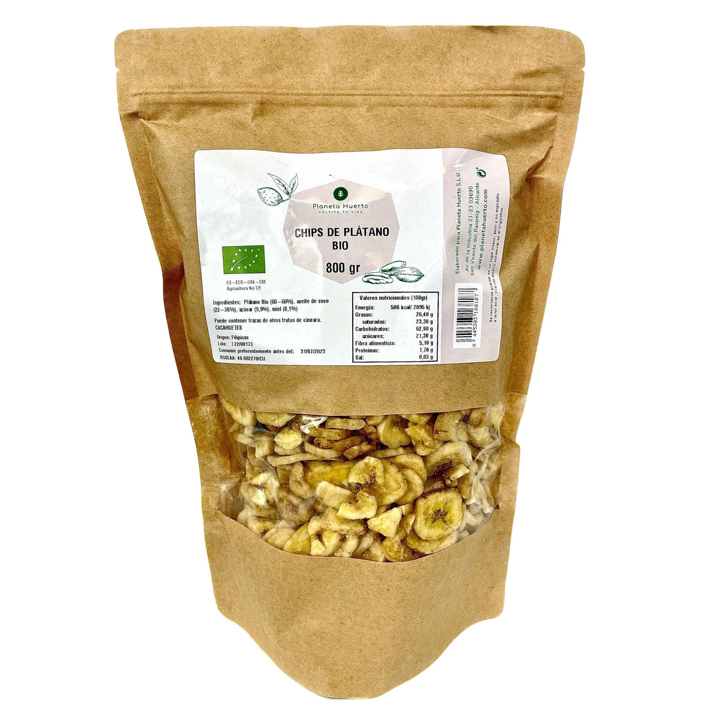 Bananchips ECO Planeta Huerto 800 g