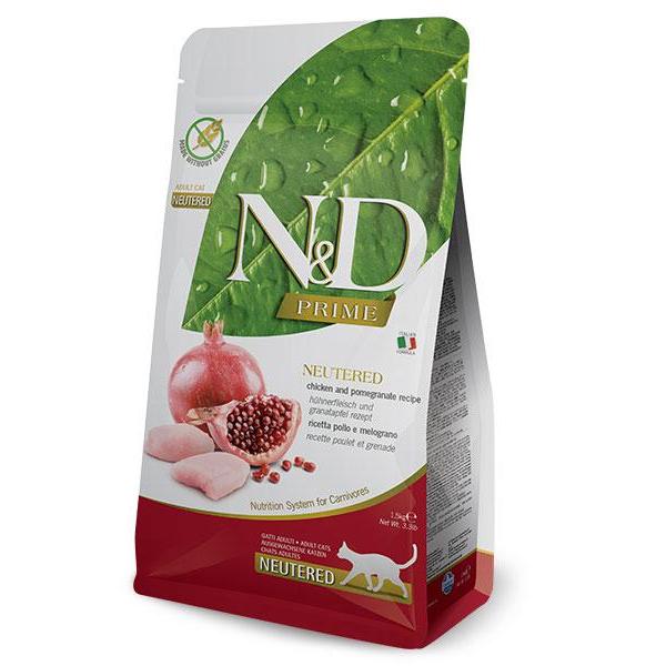 ND Prime Neutred Chicken Cat Food for Neutered Cats Farmina 1.5 kg
