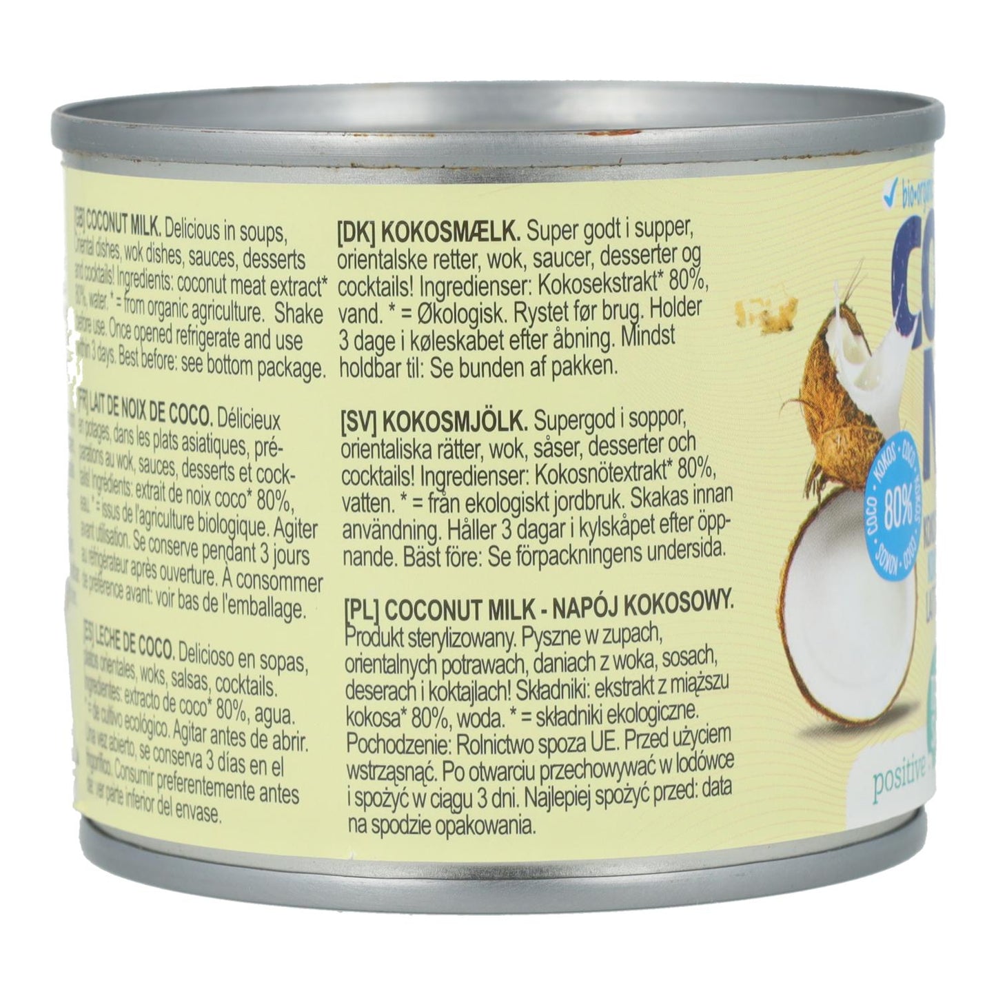 Kokosmilch 80 % BIO Terrasana 200 ml