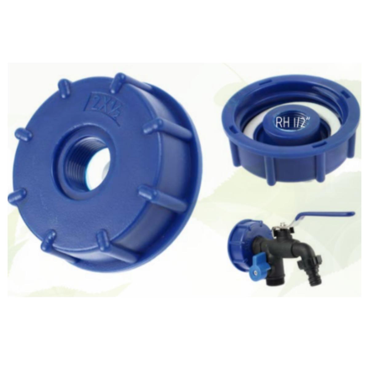 Adapter för 60 mm dunk/behållare, 1/2'' invändig gänga Aqua Control
