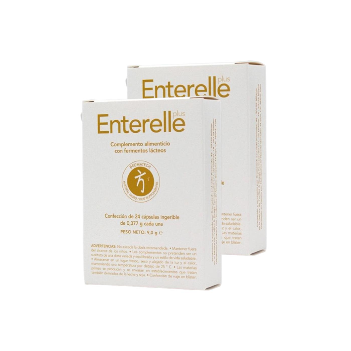 Confezione da 2 Enterelle plus Probiótico Bromatech 24 capsule
