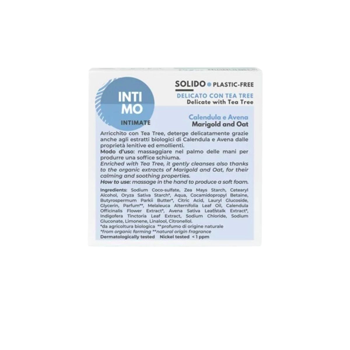 Detergente intimo solido senza residui 64 g ecologico Officina Naturae