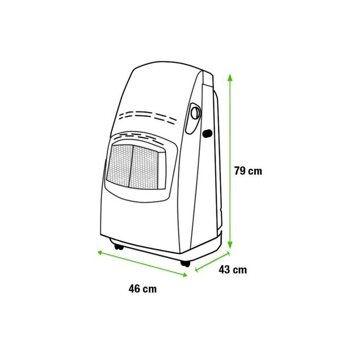 DeLonghi Estufa de Gas llama azul con termostato - VBF2 4,2 kW 13 (Reacondicionado)