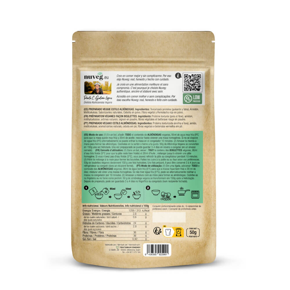 Nuveg Vegan Meatballs 100 g