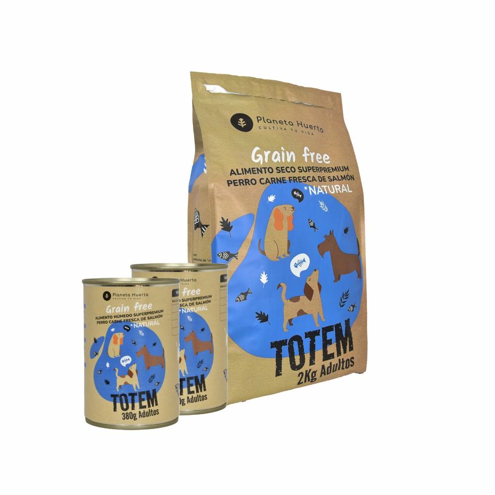 Superpremium Salmon Planet Orchard Feed + Wet Dog Food Pack (2 kg + 2 szt.)