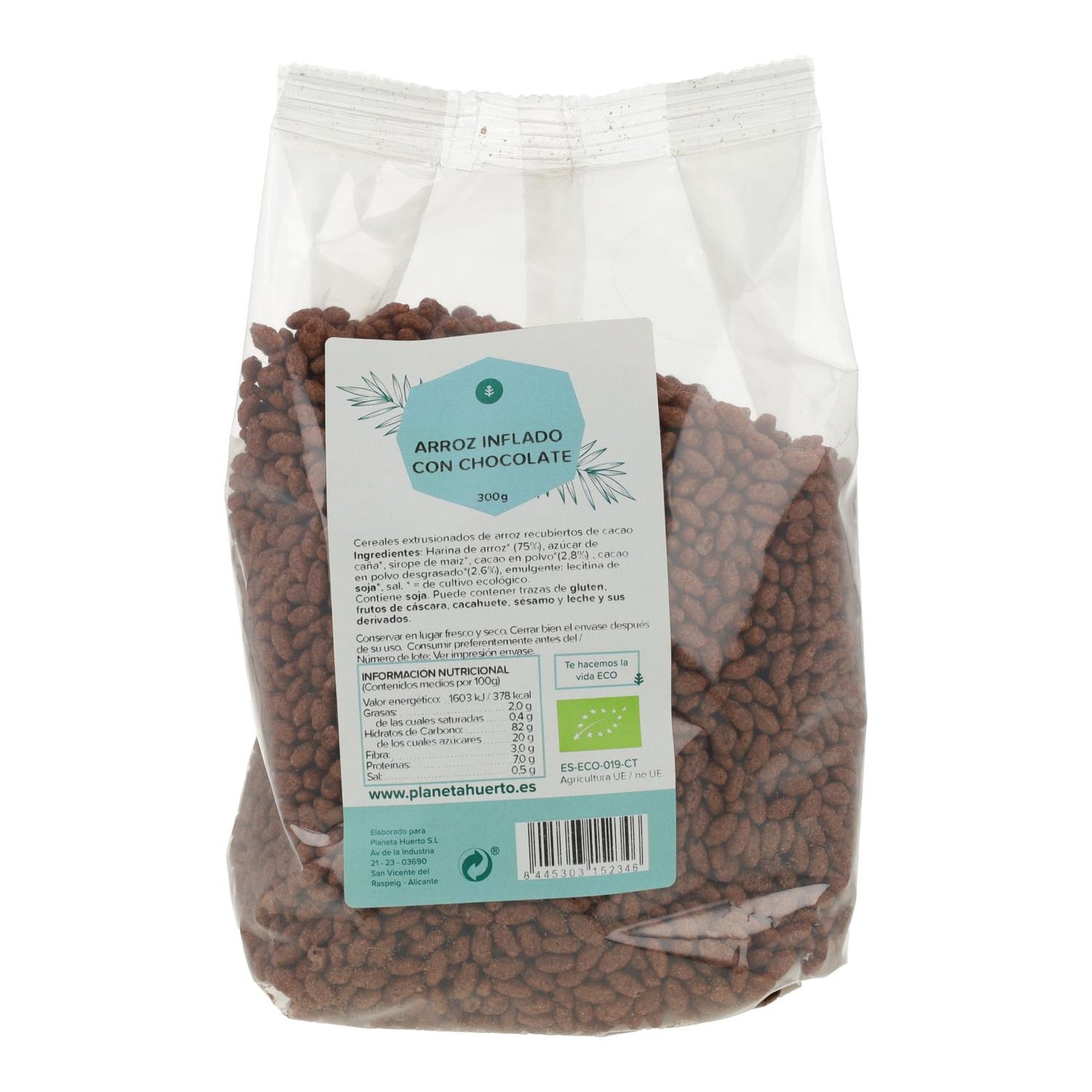 Riso soffiato al cioccolato ECO Planeta Huerto 300 g