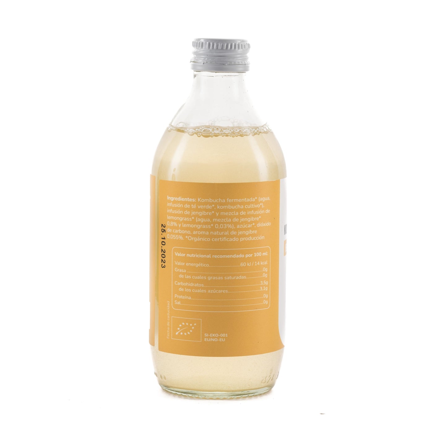 Kombucha ECO Ingwer und Zitronengras Planeta Huerto 330 ml