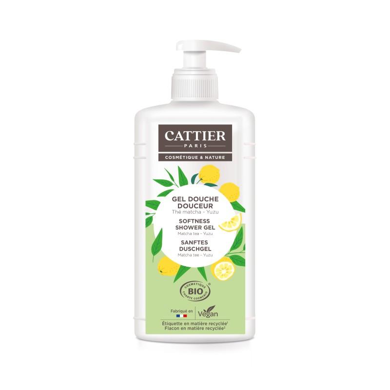 Mjukgörande duschgel te matcha-yuzu Cattier 1 l