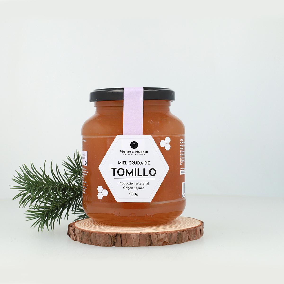 Surowy miód tymiankowy Planeta Huerto 500 g