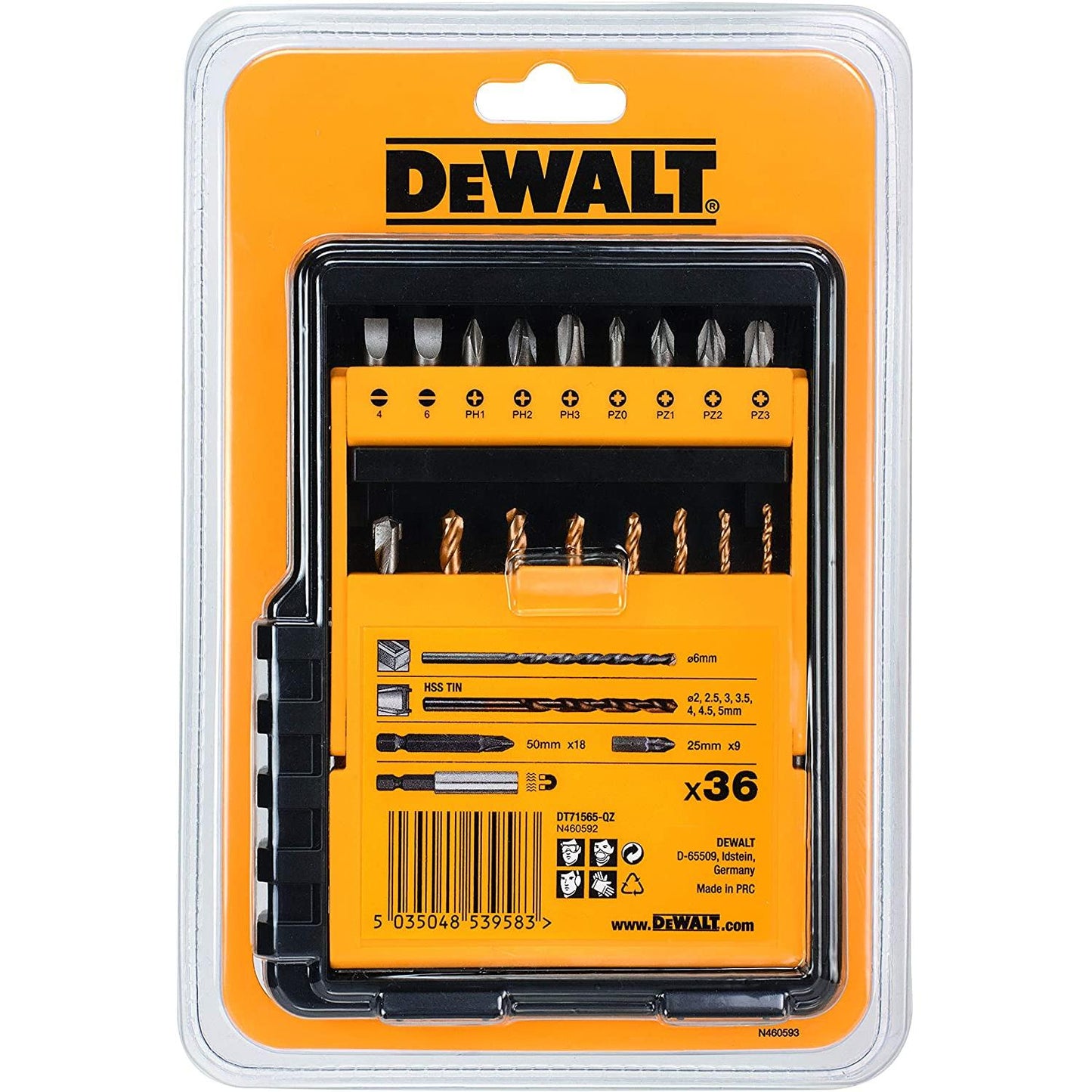 Set di 36 pezzi per avvitare e forare DEWALT DT71565-QZ