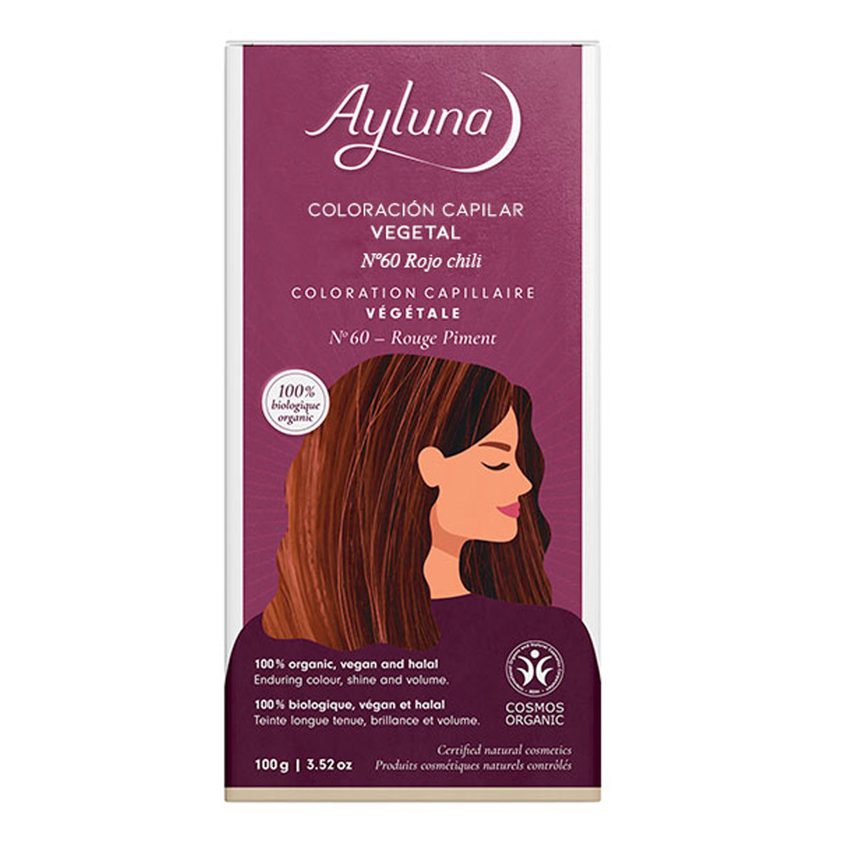 Vegetabiliskt färgämne 60 Chili röd Ayluna, AYLUNA, 100 g