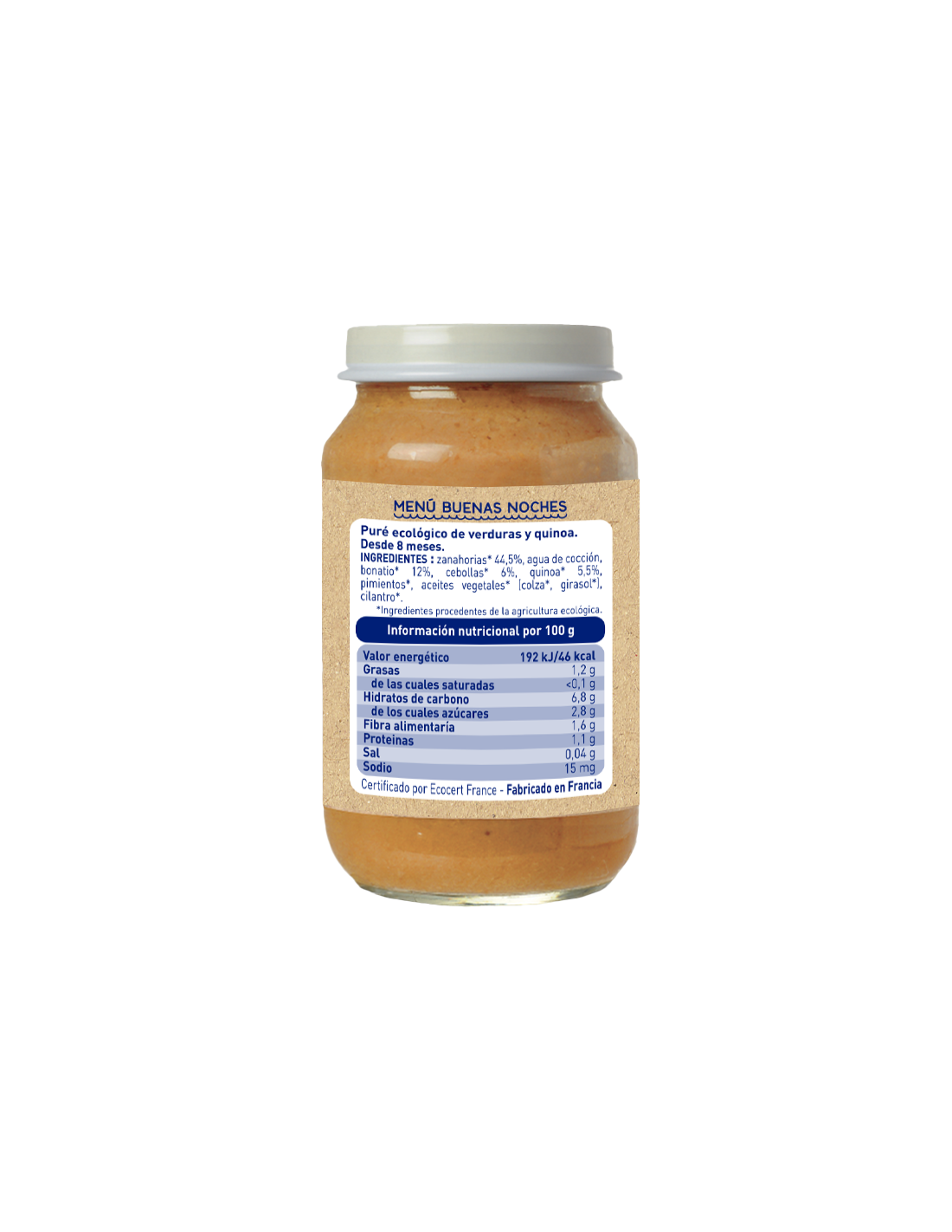 Burk Menu Tradicion Grönsaker och Quinoa Babybio 200 g