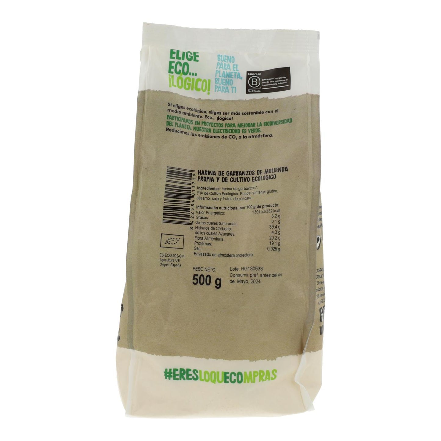 Harina De Garbanzos Bio Ecocesta 500 gr