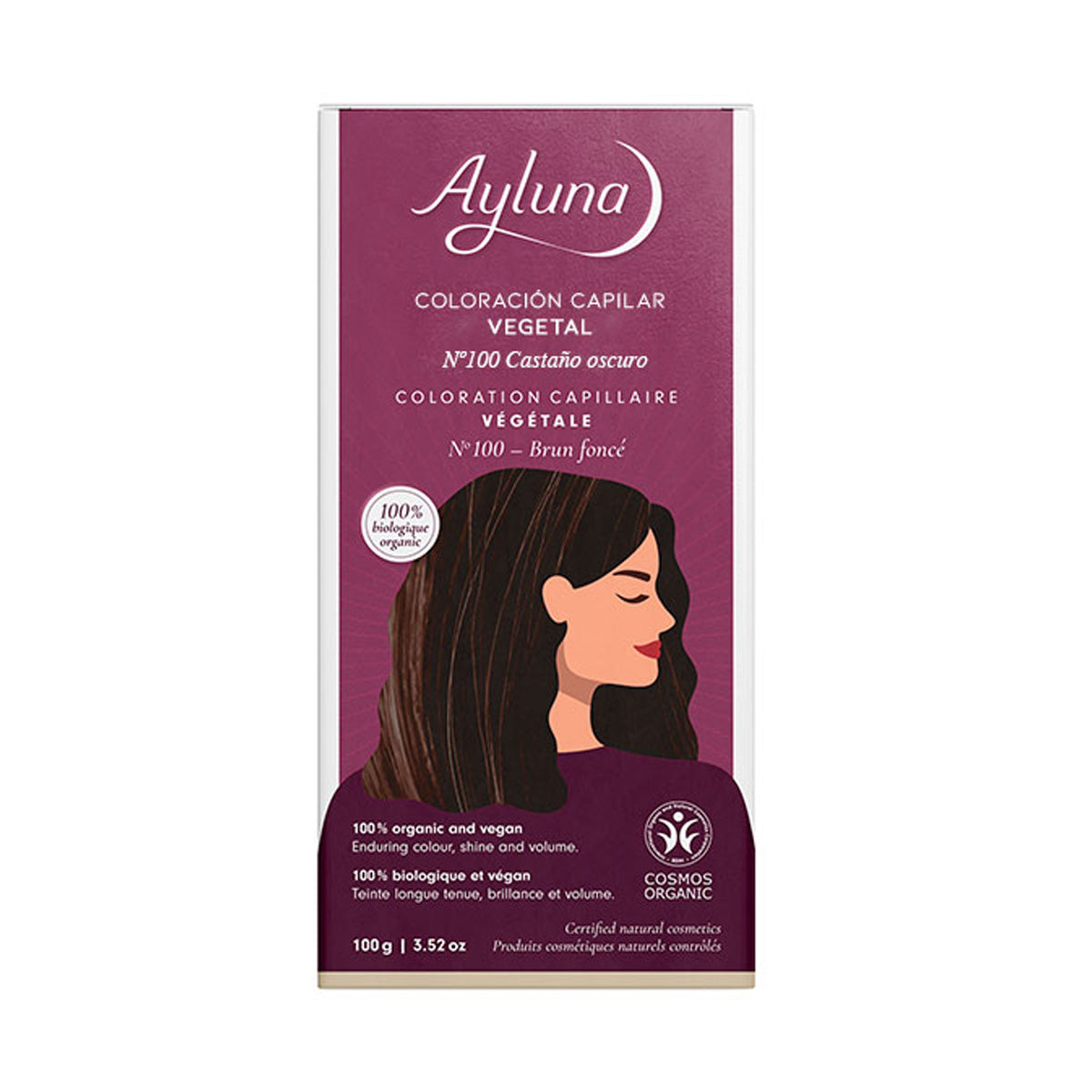 Plantaardige kleurstof 100 donkerbruin Ayluna, AYLUNA, 100 g