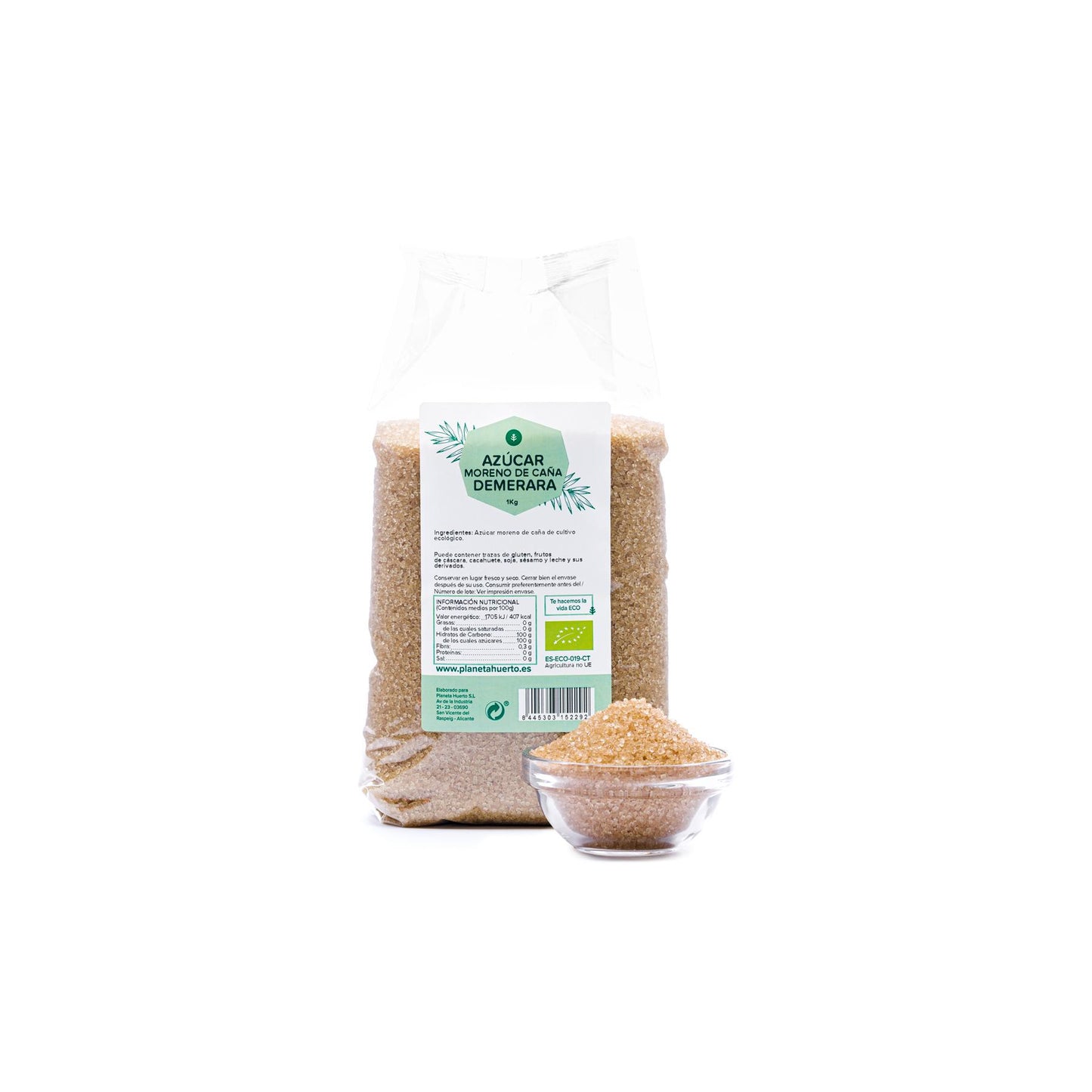 Brązowy cukier trzcinowy ECO Planeta Huerto 1kg