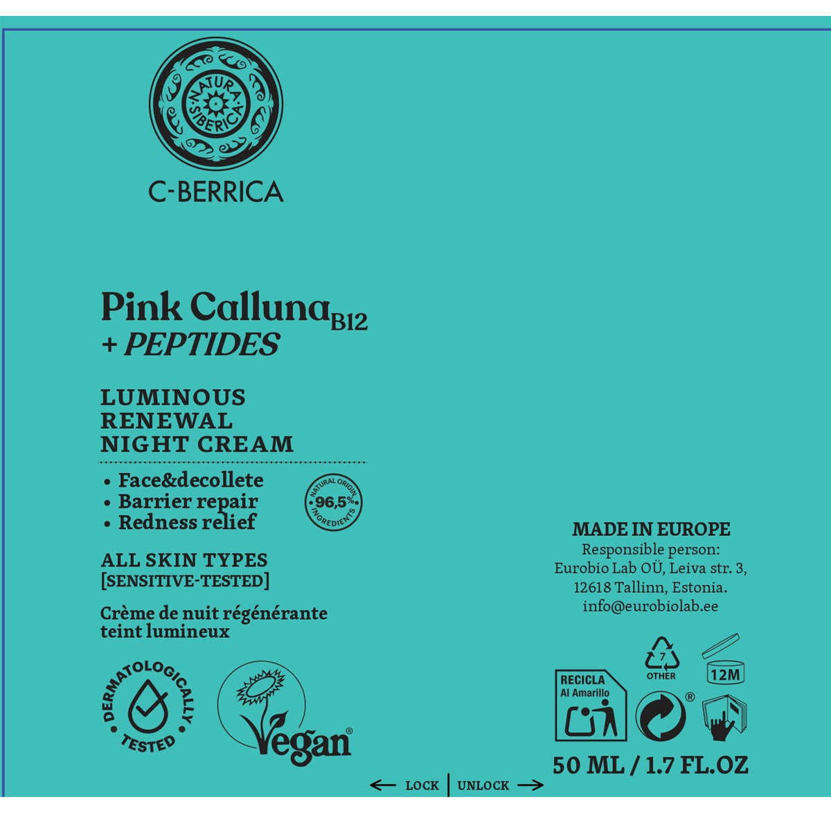 Natura Siberica regenerierende und aufhellende Nachtcreme 50 ml