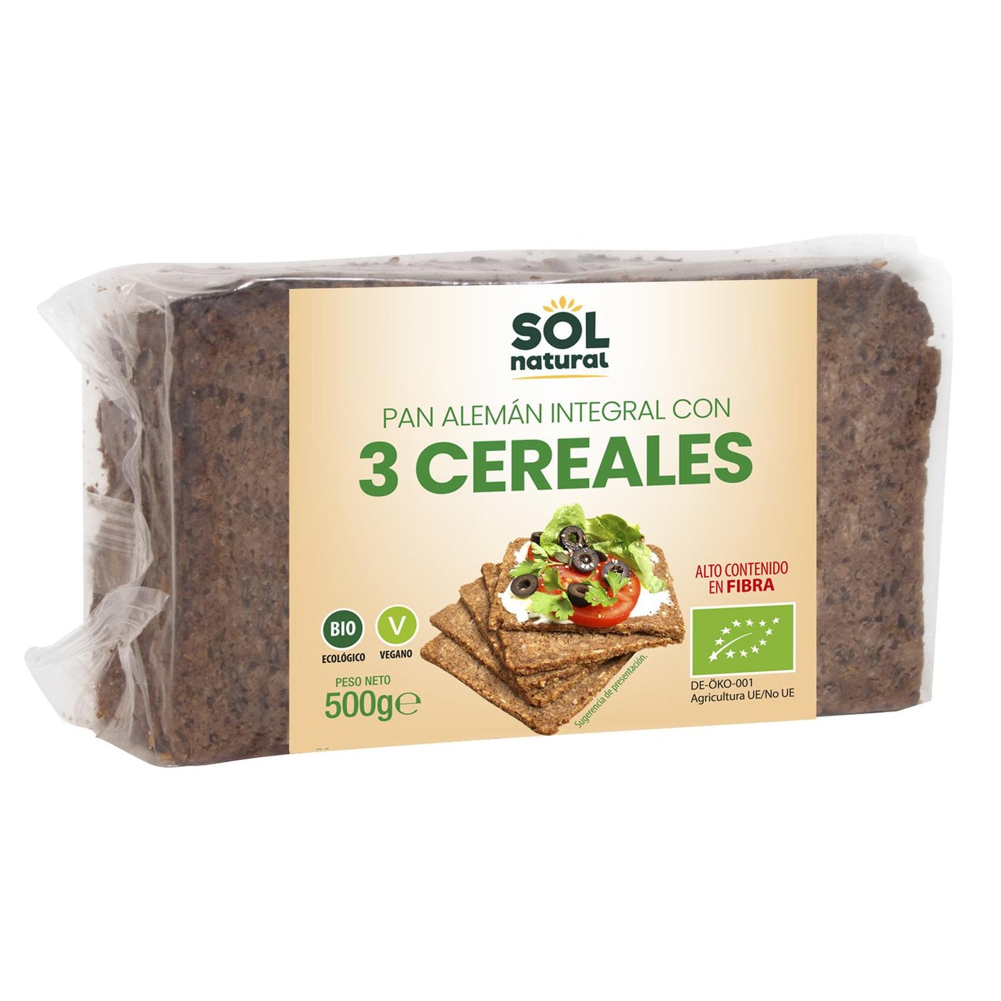 Chleb niemiecki 3 zboża Sol Natural 500 g