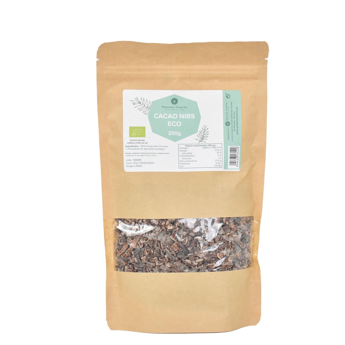 Cocoa Nibs ECO Planeta Huerto 250 g