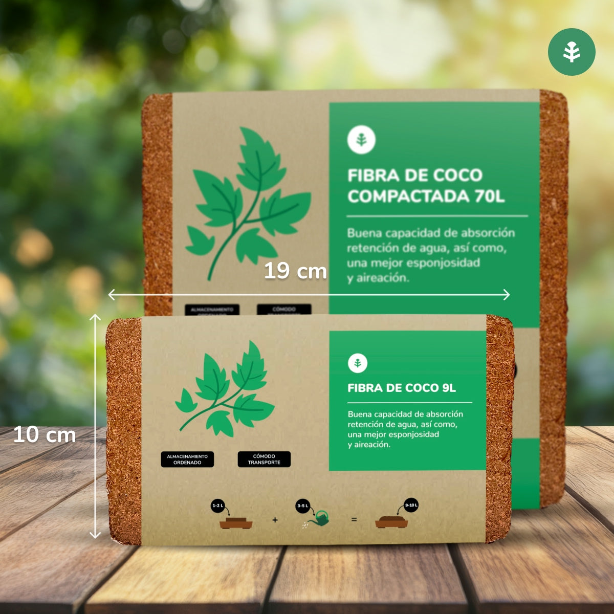 Substrate Coco Fibre Planeta Huerto 9 Litres