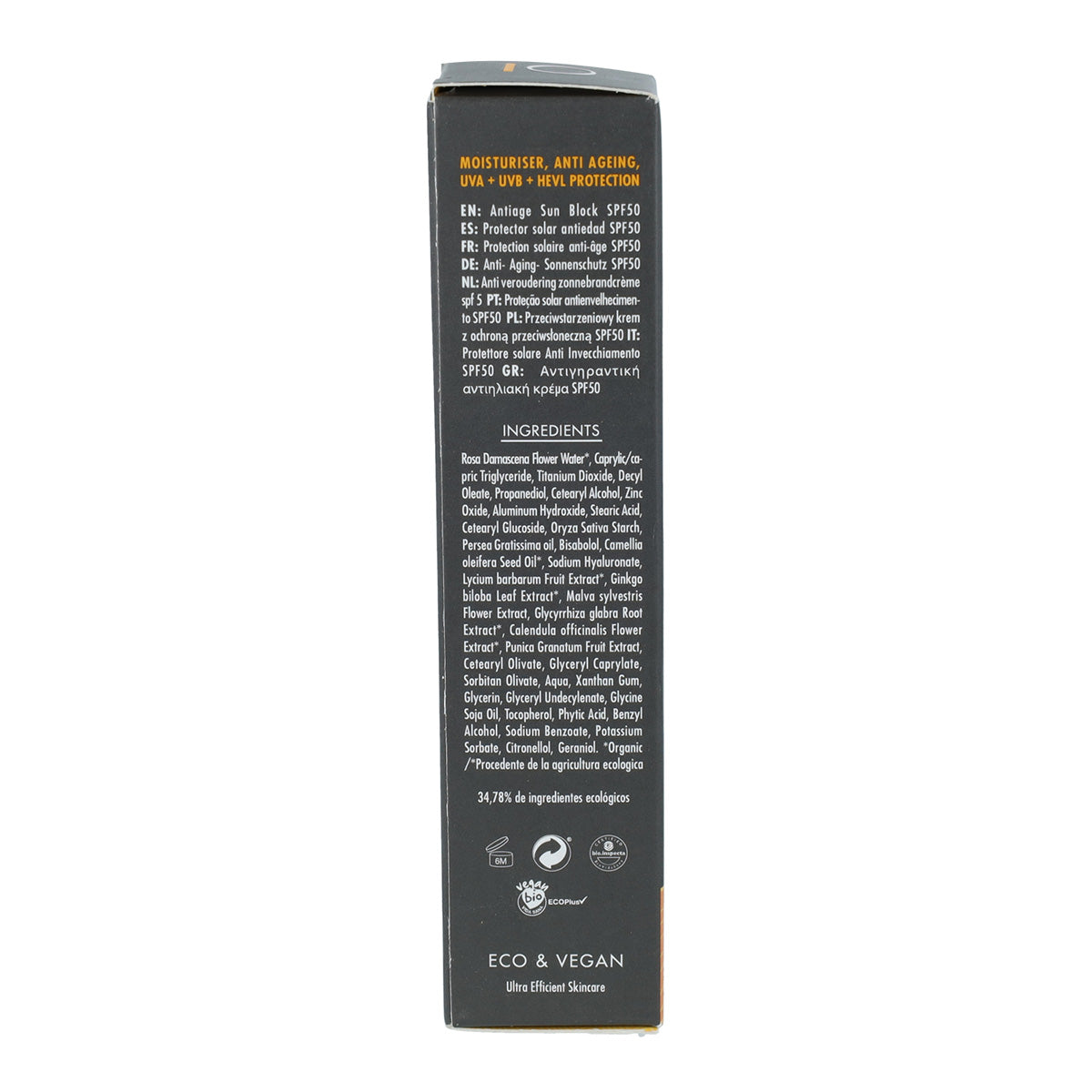 Crema solare antietà ECO perlata SPF 50 Eleven Obi 60 ml