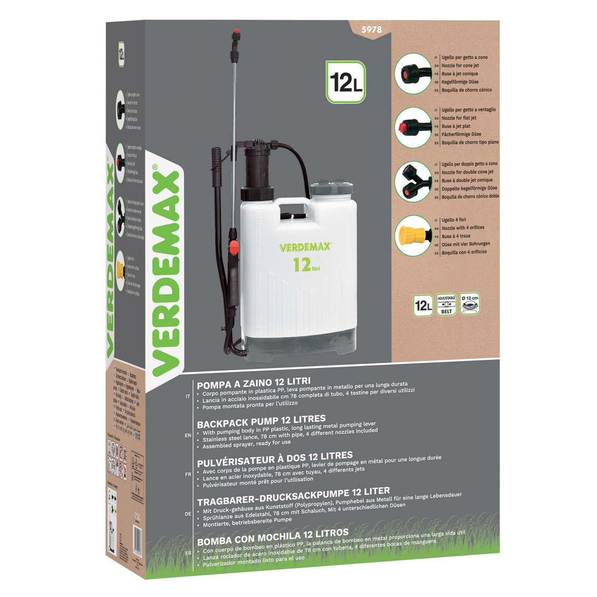 Verdemax 12 L Professional Backpack Sprayer