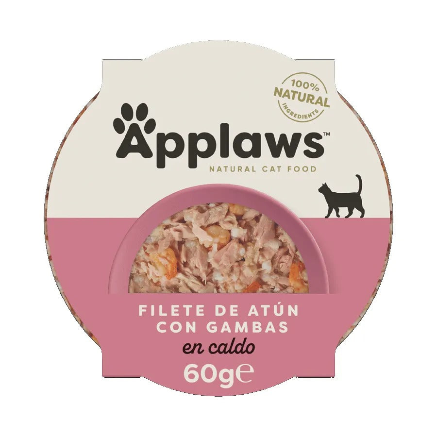 Dose Thunfischfilet und Garnelen für Katzen Applaws 60 g