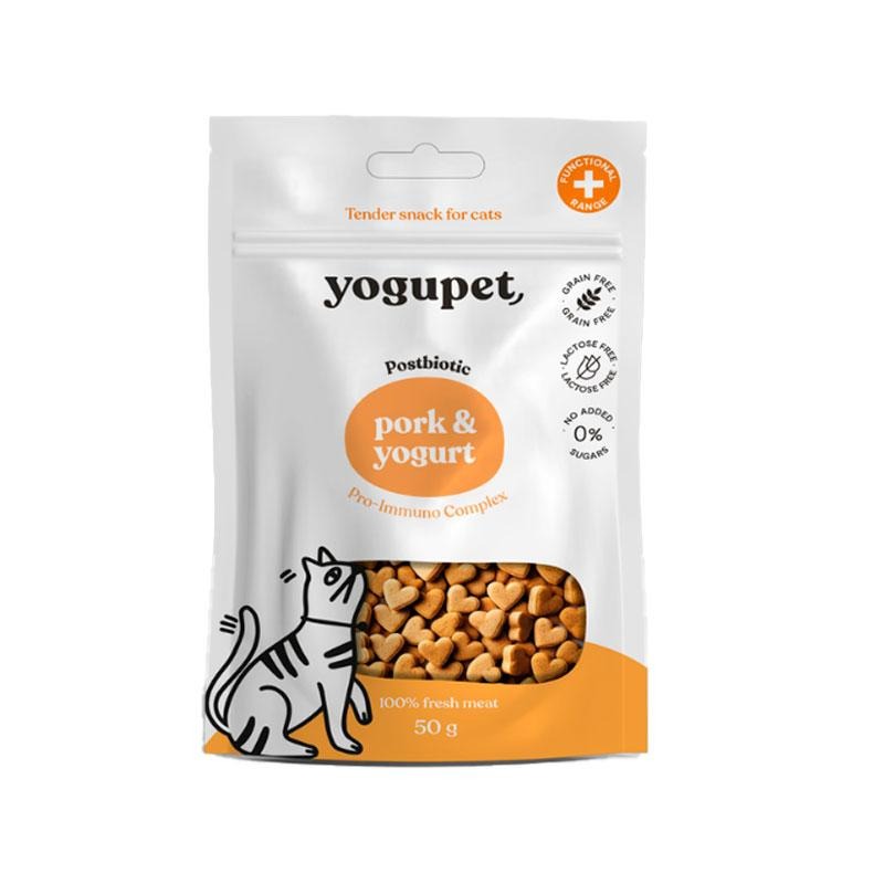 Yogupet Snack semi-humide à la viande de porc et au yaourt pour chats 50 g