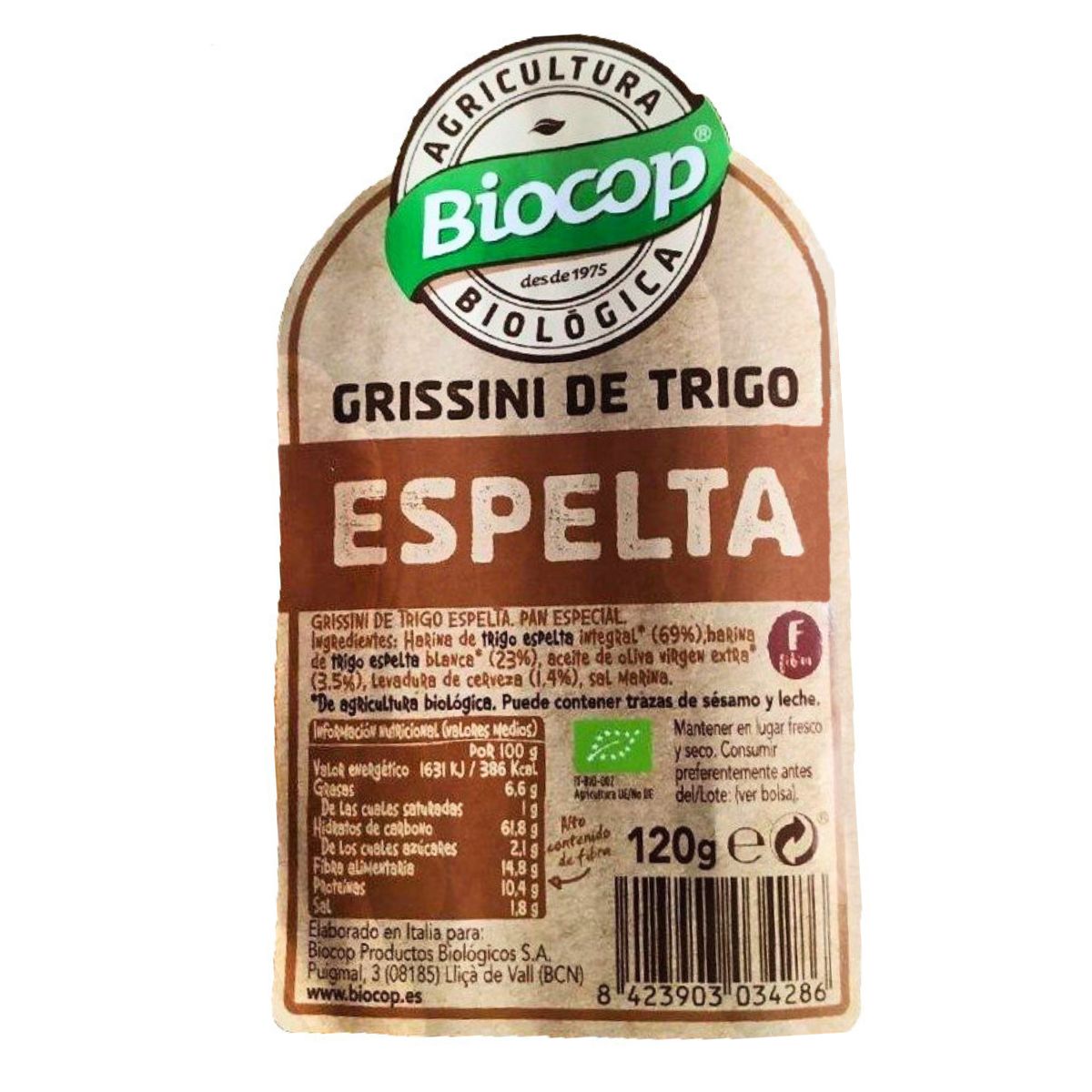Paluszki pszeniczne Biocop 120 g