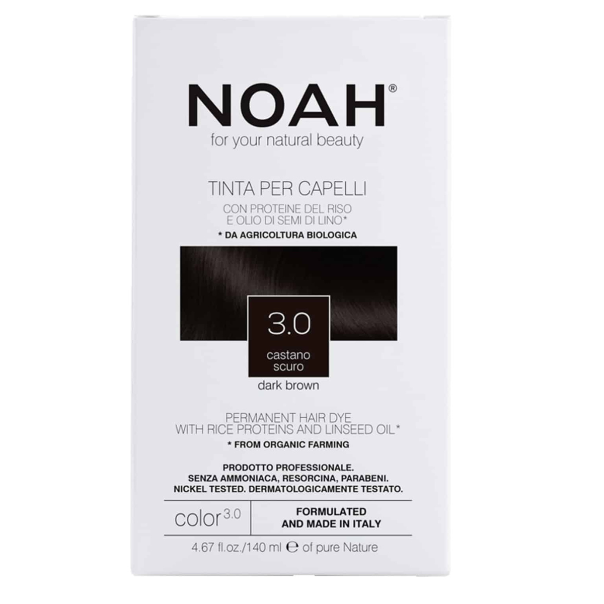 Haarfärbemittel dunkelbraun Noah 140 ml (3,0)